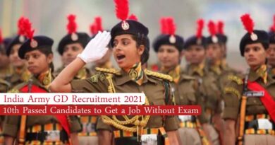 India Army GD Recruitment 2021