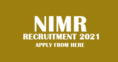 NIMR Recruitment 2021