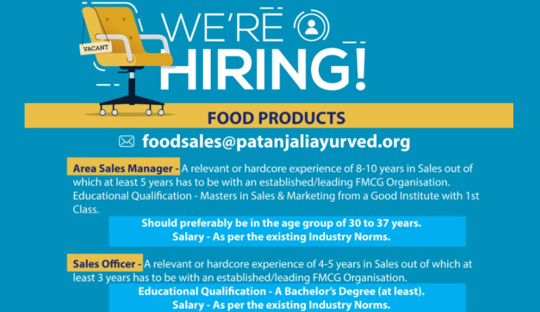 How can i apply for Patanjali Jobs 2022?