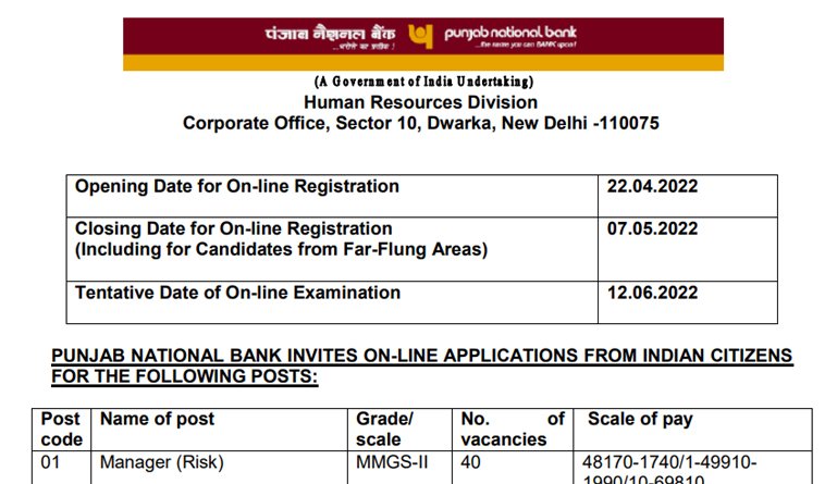 PNB SO Recruitment