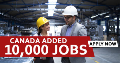 Canada Added 10,000 Plus Jobs