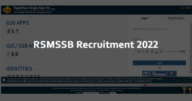 RSMSSB Teacher Recruitment 2022