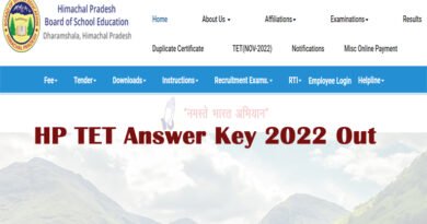 HP TET answer key 2022