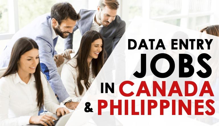 Data Entry Jobs In Canada And Philippines Apply Here