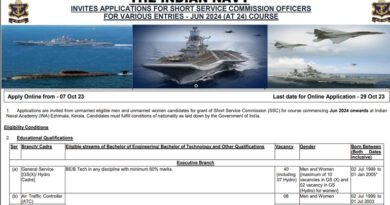 Indian Navy SSC Recruitment 2023