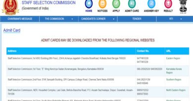 SSC JE Admit Card 2023