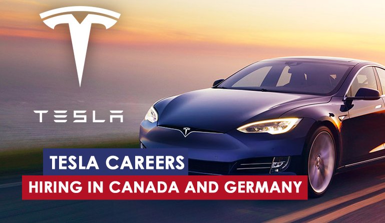 Tesla's job opportunities in Canada and Germany