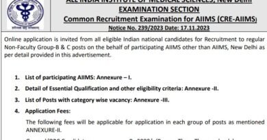 AIIMS Delhi Recruitment 2023