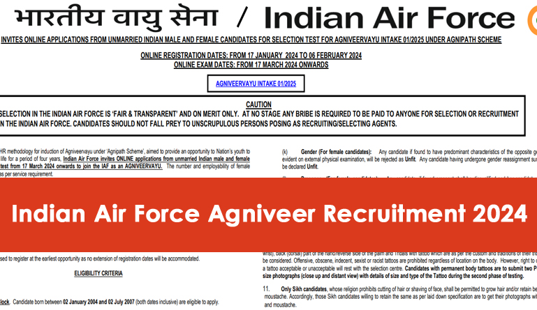 India Air Force Agniveervayu 2025
