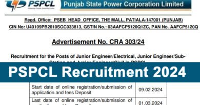 PSPCL Recruitment 2024