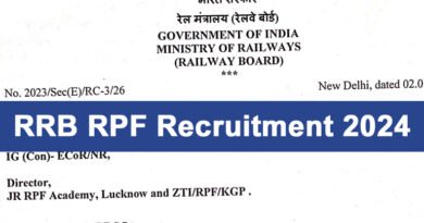 RRB RPF Recruitment 2024