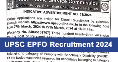 UPSC EPFO ​​Recruitment 2024