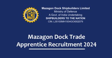 Mazagon Apprentice Recruitment 2024