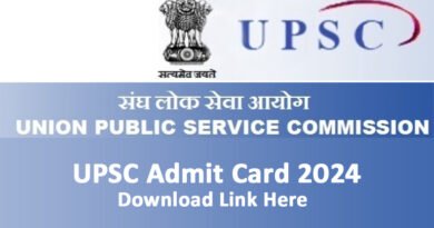 UPSC Admit Card 2024