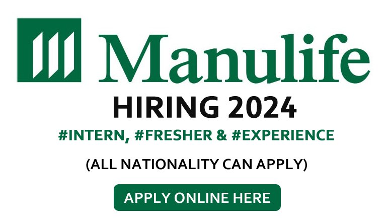 Manulife Hiring 2024