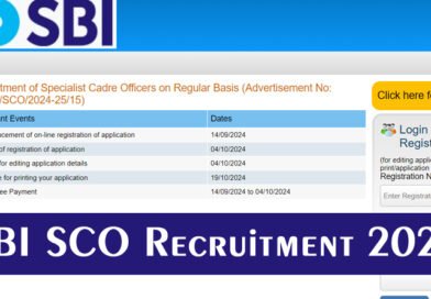 SBI SCO Recruitment 2024