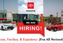 Job Openings In Toyota