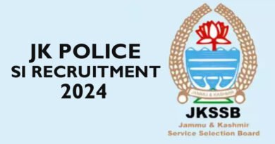 JK Police SI Recruitment 2024