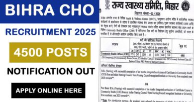 Bihar CHO Recruitment 2025
