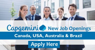 Capgemini Jobs 2025: Apply Jobs in Canada, USA, Australia & Brazil