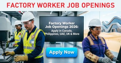 Factory Worker Job Openings 2026