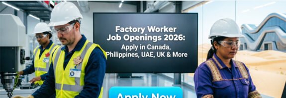 Factory Worker Job Openings 2026