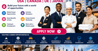 Hilton Careers 2026 with job openings in the USA, Canada, UK, and Japan
